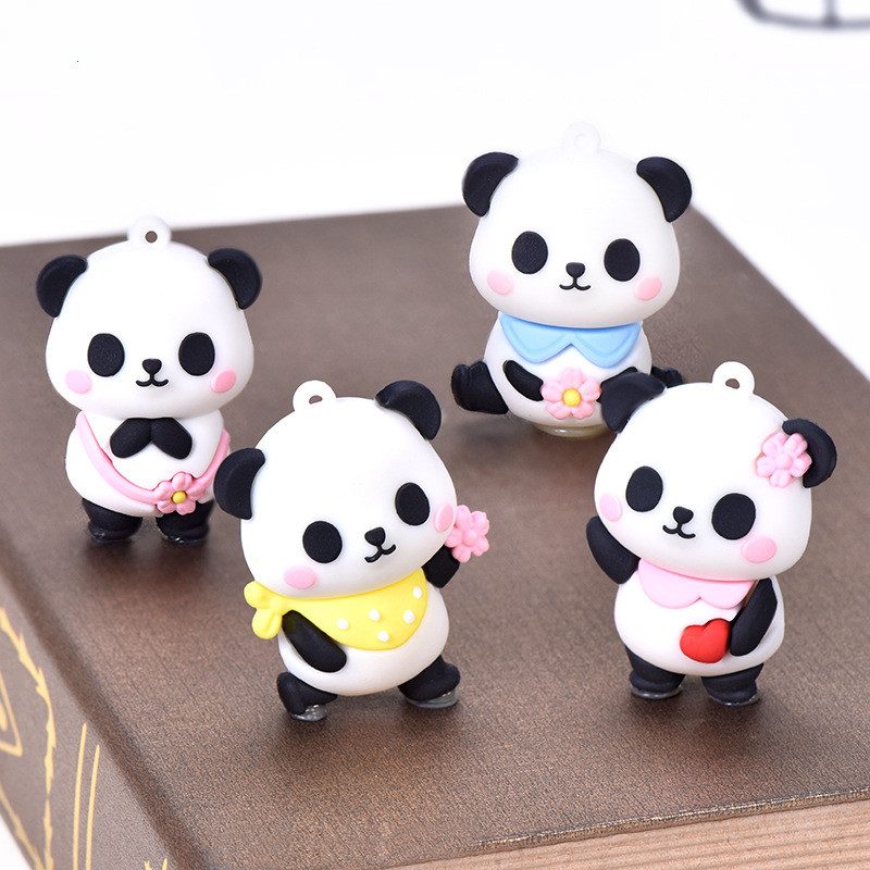 Miniture Fairy Garden Accessories Supplies Panda Figurine Model Toys Pot Bonsai Miniature Garden Terrariums Fairy Garden Animals Kits Items Car Interior Decoration Table Ornaments